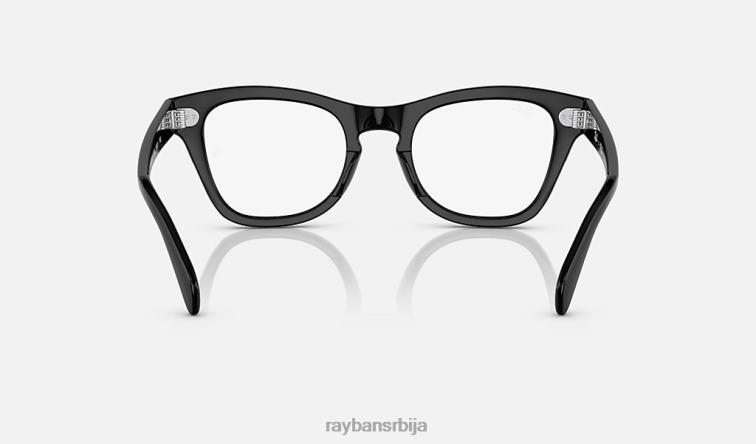 Ray-Ban рб0707 оптицс P0HP1781 наочаре углачана црна мушкарци
