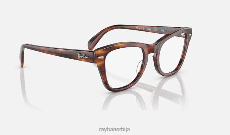 Ray-Ban рб0707 оптицс P0HP1782 наочаре углачана пругаста хавана мушкарци