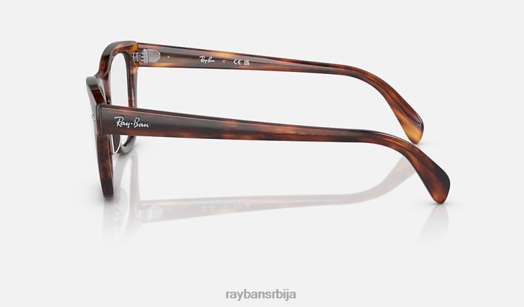 Ray-Ban рб0707 оптицс P0HP1782 наочаре углачана пругаста хавана мушкарци