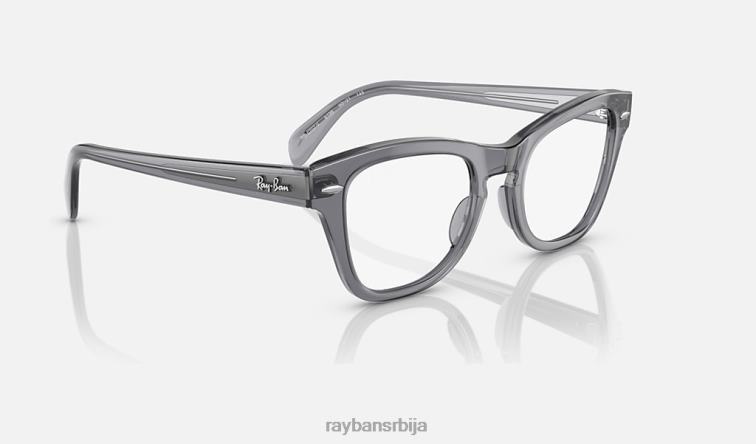 Ray-Ban рб0707 оптицс P0HP1784 наочаре углачана провидно сива мушкарци