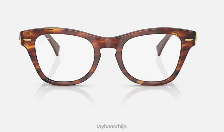 Ray-Ban рб0707вм оптицс P0HP2177 наочаре углачана пругаста хавана мушкарци