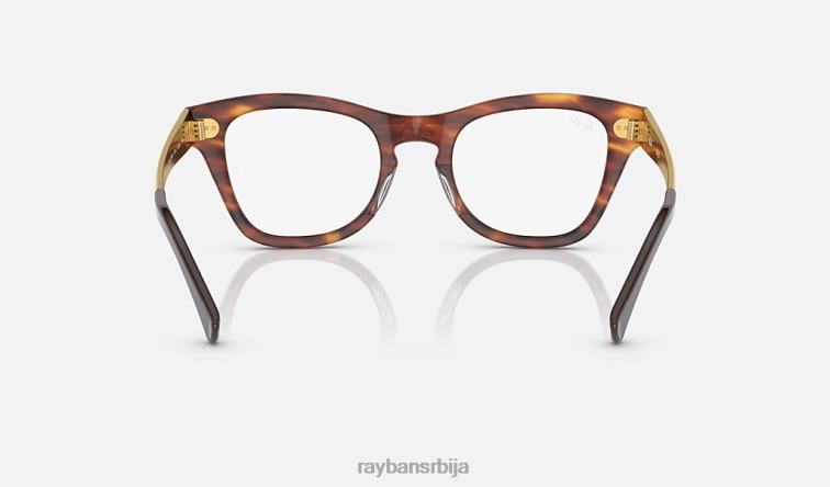 Ray-Ban рб0707вм оптицс P0HP2177 наочаре углачана пругаста хавана мушкарци