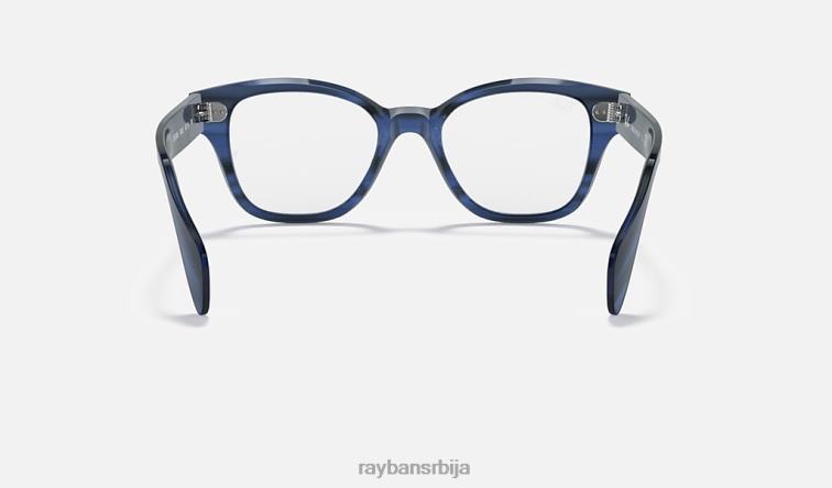 Ray-Ban рб0880 оптицс P0HP2133 наочаре углачана пругаста плава мушкарци
