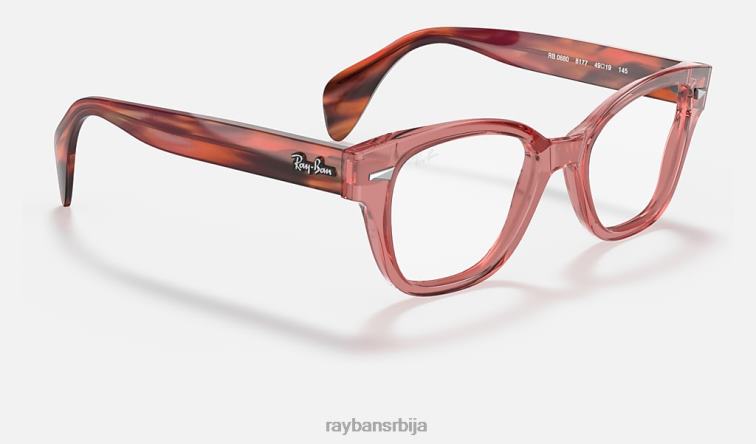 Ray-Ban рб0880 оптицс P0HP2140 наочаре углачана провидна розе мушкарци