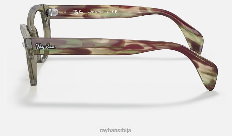 Ray-Ban рб0880 оптицс P0HP2141 наочаре углачана провидна зелена мушкарци