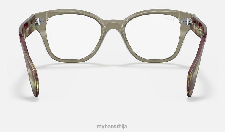 Ray-Ban рб0880 оптицс P0HP2141 наочаре углачана провидна зелена мушкарци