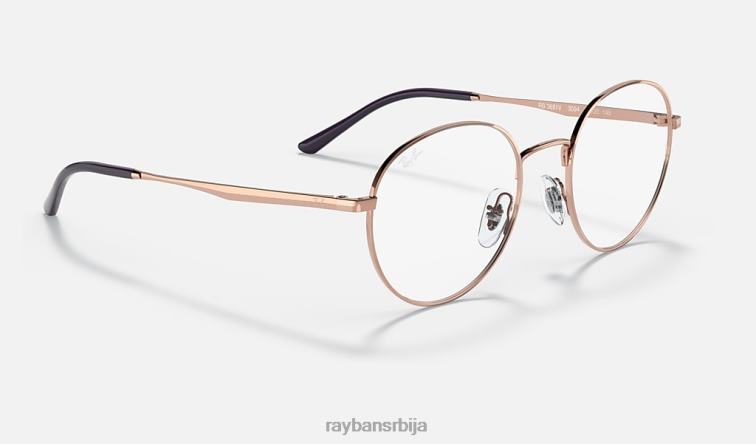 Ray-Ban рб3681 оптицс P0HP1959 наочаре углачано ружичасто злато мушкарци