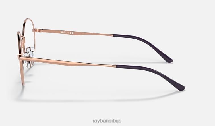 Ray-Ban рб3681 оптицс P0HP1959 наочаре углачано ружичасто злато мушкарци