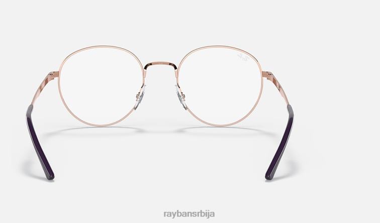 Ray-Ban рб3681 оптицс P0HP1959 наочаре углачано ружичасто злато мушкарци