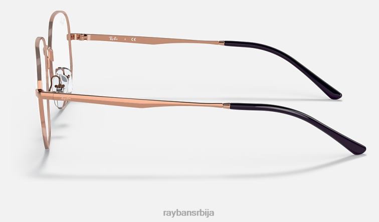 Ray-Ban рб3682 оптицс P0HP1764 наочаре углачано ружичасто злато мушкарци