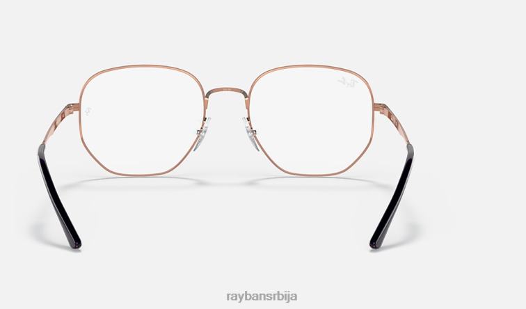 Ray-Ban рб3682 оптицс P0HP1764 наочаре углачано ружичасто злато мушкарци