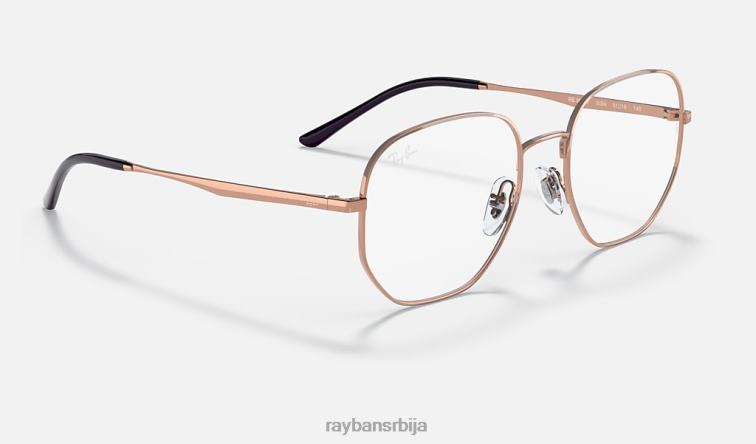 Ray-Ban рб3682 оптицс P0HP1935 наочаре углачано ружичасто злато мушкарци