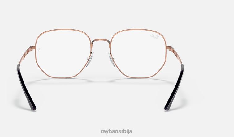 Ray-Ban рб3682 оптицс P0HP1935 наочаре углачано ружичасто злато мушкарци