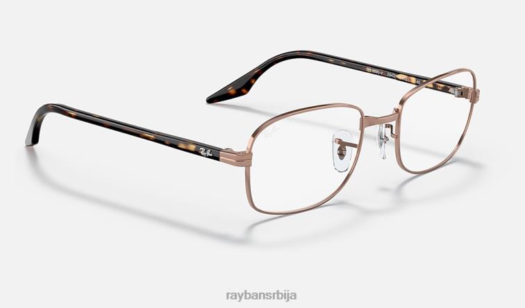 Ray-Ban рб3690 оптицс P0HP2088 наочаре углачан бакар мушкарци