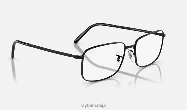 Ray-Ban рб3717 оптицс P0HP1705 наочаре углачана црна мушкарци