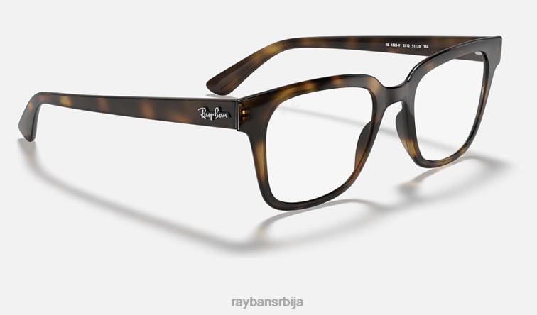 Ray-Ban рб4323в оптицс P0HP1656 наочаре углађена хавана мушкарци