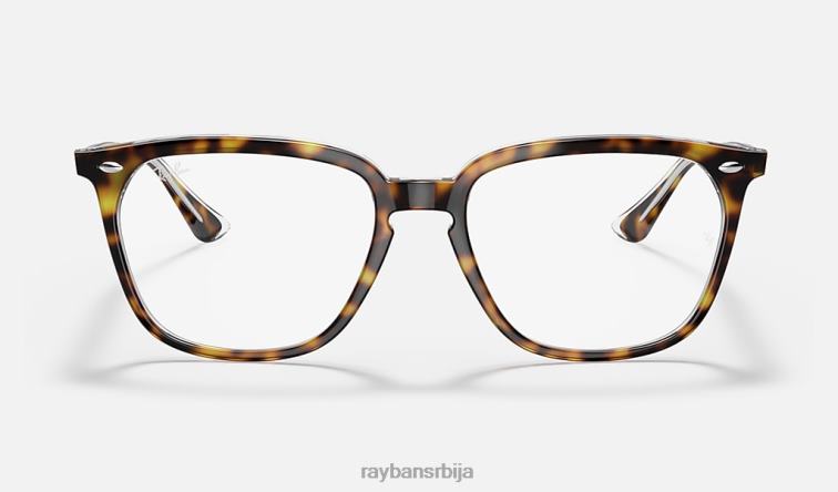 Ray-Ban рб4362 оптицс P0HP1967 наочаре углачана хавана на провидном мушкарци