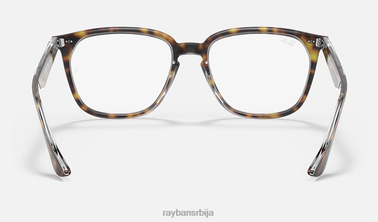 Ray-Ban рб4362 оптицс P0HP1967 наочаре углачана хавана на провидном мушкарци