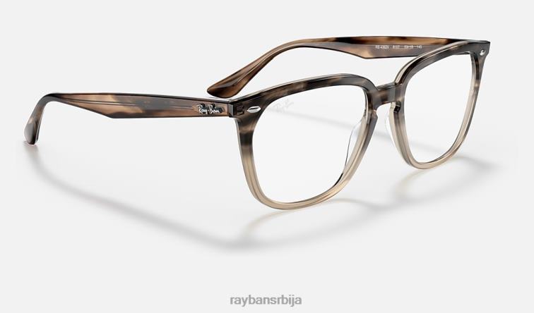 Ray-Ban рб4362 оптицс P0HP1969 наочаре углачана браон хавана мушкарци