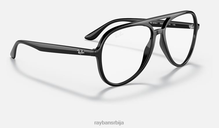 Ray-Ban рб4376в оптицс P0HP1802 наочаре углачана црна мушкарци
