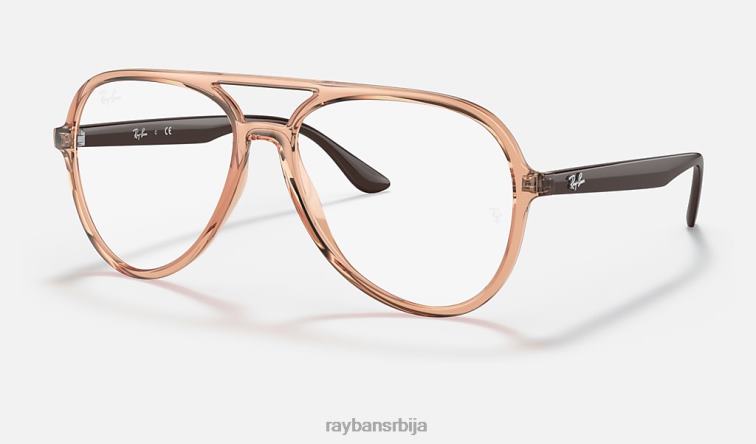 Ray-Ban рб4376в оптицс P0HP1803 наочаре углачан провидно браон мушкарци