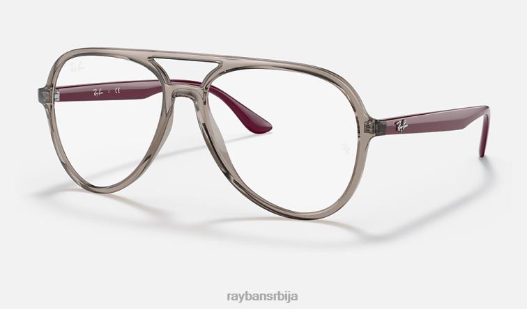 Ray-Ban рб4376в оптицс P0HP1806 наочаре углачана провидно сива мушкарци