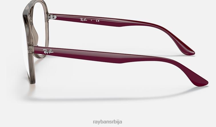 Ray-Ban рб4376в оптицс P0HP1806 наочаре углачана провидно сива мушкарци