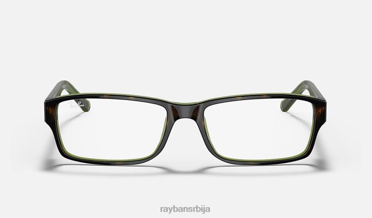 Ray-Ban рб5169 оптицс P0HP1770 наочаре углачана хавана на зеленом мушкарци