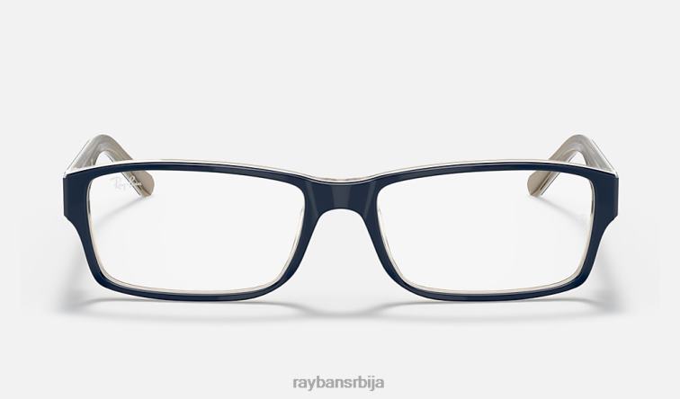 Ray-Ban рб5169 оптицс P0HP1774 наочаре углачано провидно плаво мушкарци