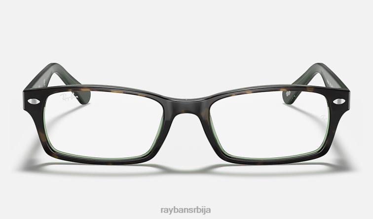 Ray-Ban рб5206 оптицс P0HP2249 наочаре углачана хавана на зеленом мушкарци