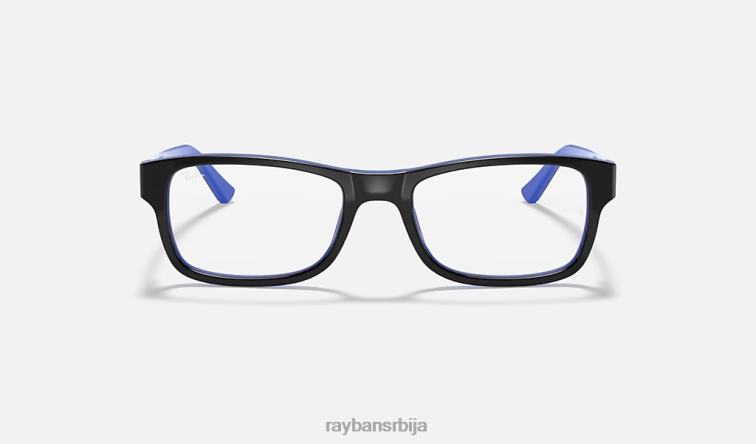 Ray-Ban рб5268 P0HP2236 наочаре углачано црно на плаво мушкарци