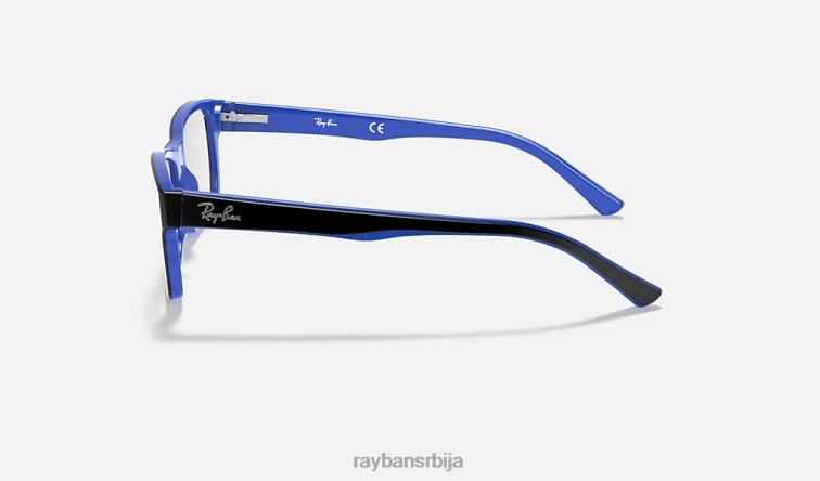 Ray-Ban рб5268 P0HP2236 наочаре углачано црно на плаво мушкарци