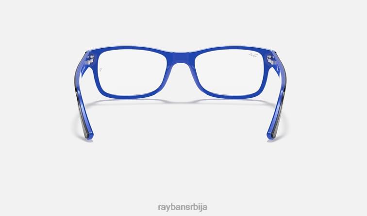 Ray-Ban рб5268 P0HP2236 наочаре углачано црно на плаво мушкарци