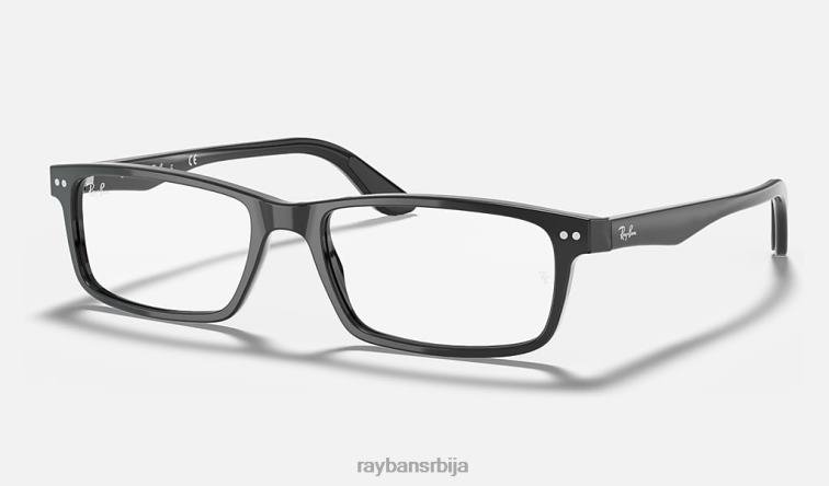 Ray-Ban рб5277 оптицс P0HP1787 наочаре углачана црна мушкарци