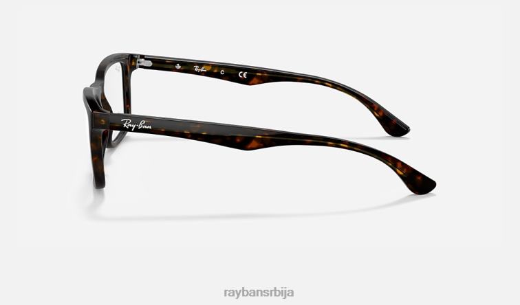 Ray-Ban рб5279 оптицс P0HP1734 наочаре углачана тамна хавана мушкарци