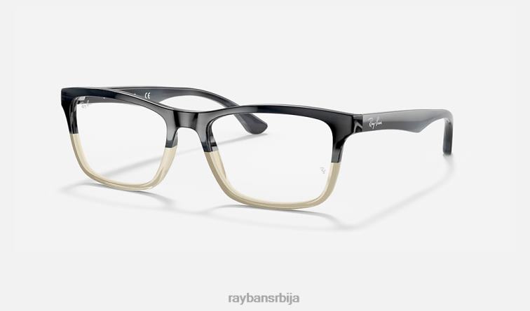 Ray-Ban рб5279 оптицс P0HP1736 наочаре углачан сиви рог мушкарци