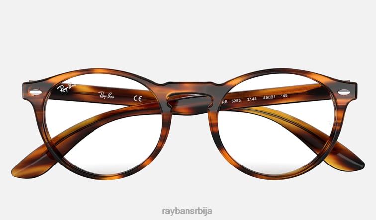 Ray-Ban рб5283 оптицс P0HP2001 наочаре углачана пругаста хавана мушкарци