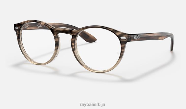 Ray-Ban рб5283 оптицс P0HP2006 наочаре углачана браон хавана мушкарци