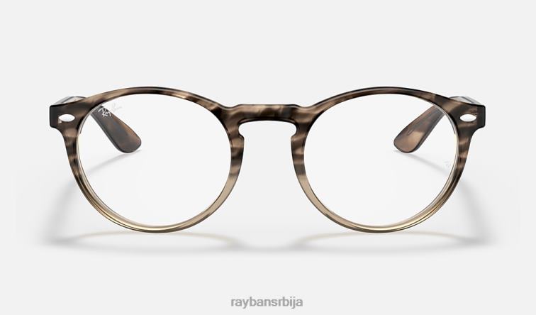 Ray-Ban рб5283 оптицс P0HP2006 наочаре углачана браон хавана мушкарци