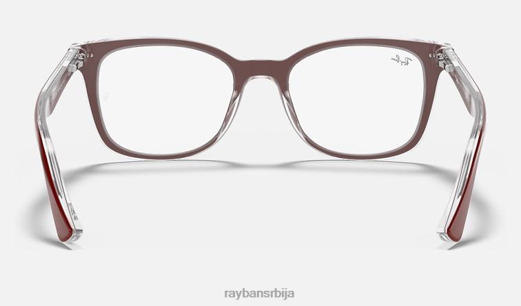 Ray-Ban рб5285 оптицс P0HP1862 наочаре углачан бордо на провидном мушкарци