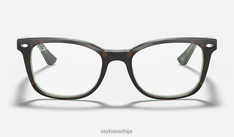 Ray-Ban рб5285 оптицс P0HP1863 наочаре углачана хавана на зеленом мушкарци