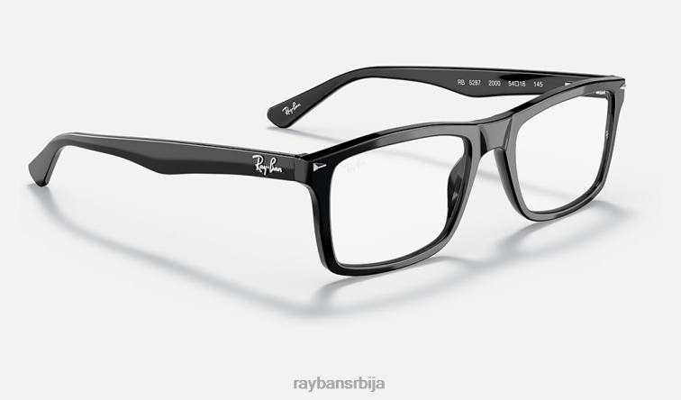 Ray-Ban рб5287 оптицс P0HP2244 наочаре углачана црна мушкарци