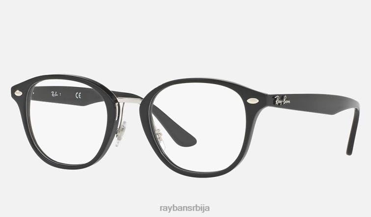 Ray-Ban рб5355 оптицс P0HP2510 наочаре углачана црна мушкарци
