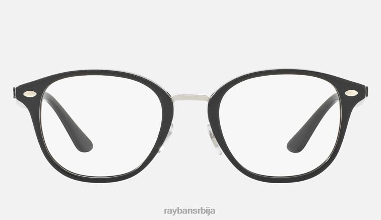 Ray-Ban рб5355 оптицс P0HP2510 наочаре углачана црна мушкарци