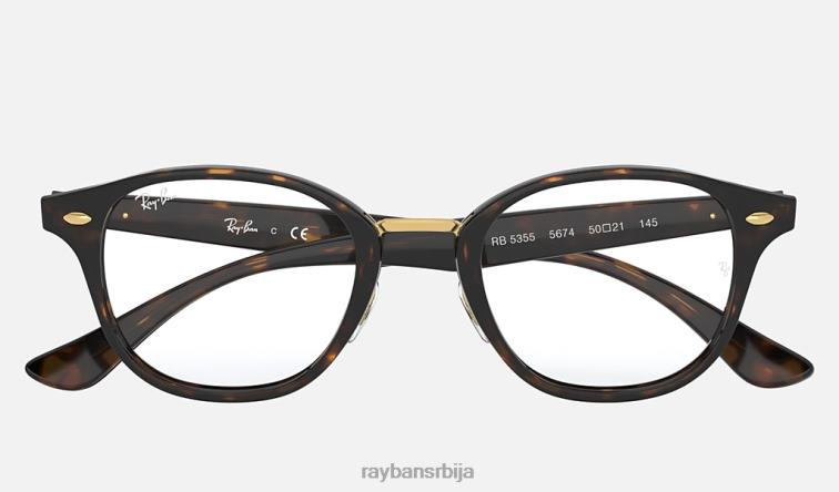 Ray-Ban рб5355 оптицс P0HP2511 наочаре углачана корњача мушкарци