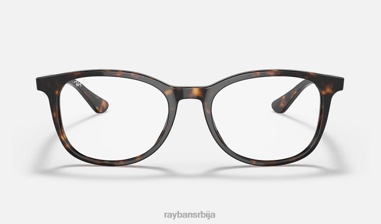 Ray-Ban рб5356 оптицс P0HP2339 наочаре углађена хавана мушкарци