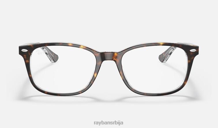 Ray-Ban рб5375 оптицс P0HP2050 наочаре углачана хавана на провидном мушкарци