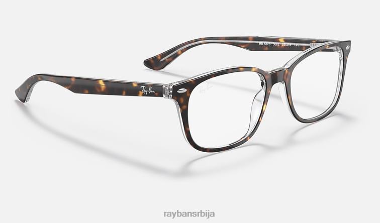 Ray-Ban рб5375 оптицс P0HP2050 наочаре углачана хавана на провидном мушкарци