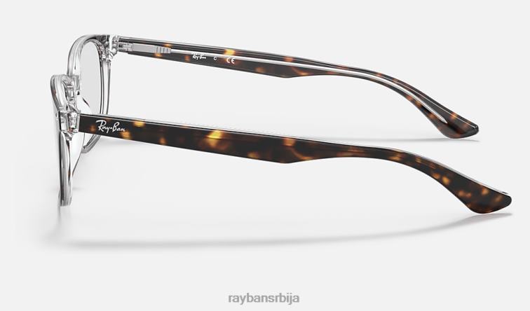 Ray-Ban рб5375 оптицс P0HP2050 наочаре углачана хавана на провидном мушкарци