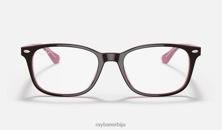 Ray-Ban рб5375 оптицс P0HP2054 наочаре углачано браон на розе мушкарци